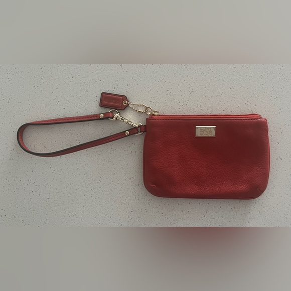 Coach wristlet, bright orange/red - Picture 3 of 6